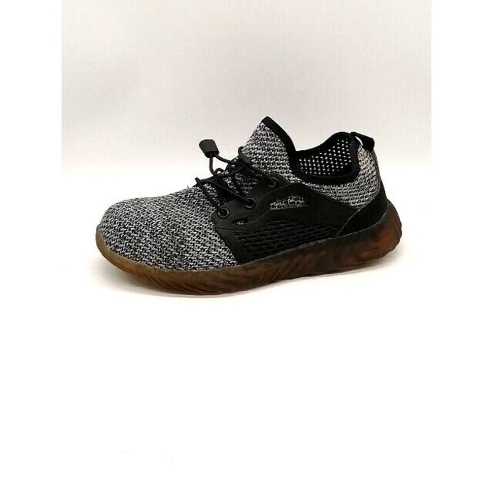 Suadex Sneakers Mens Black EUR 38 Steel Toe Safety Work Shoes Bungee Laces‎